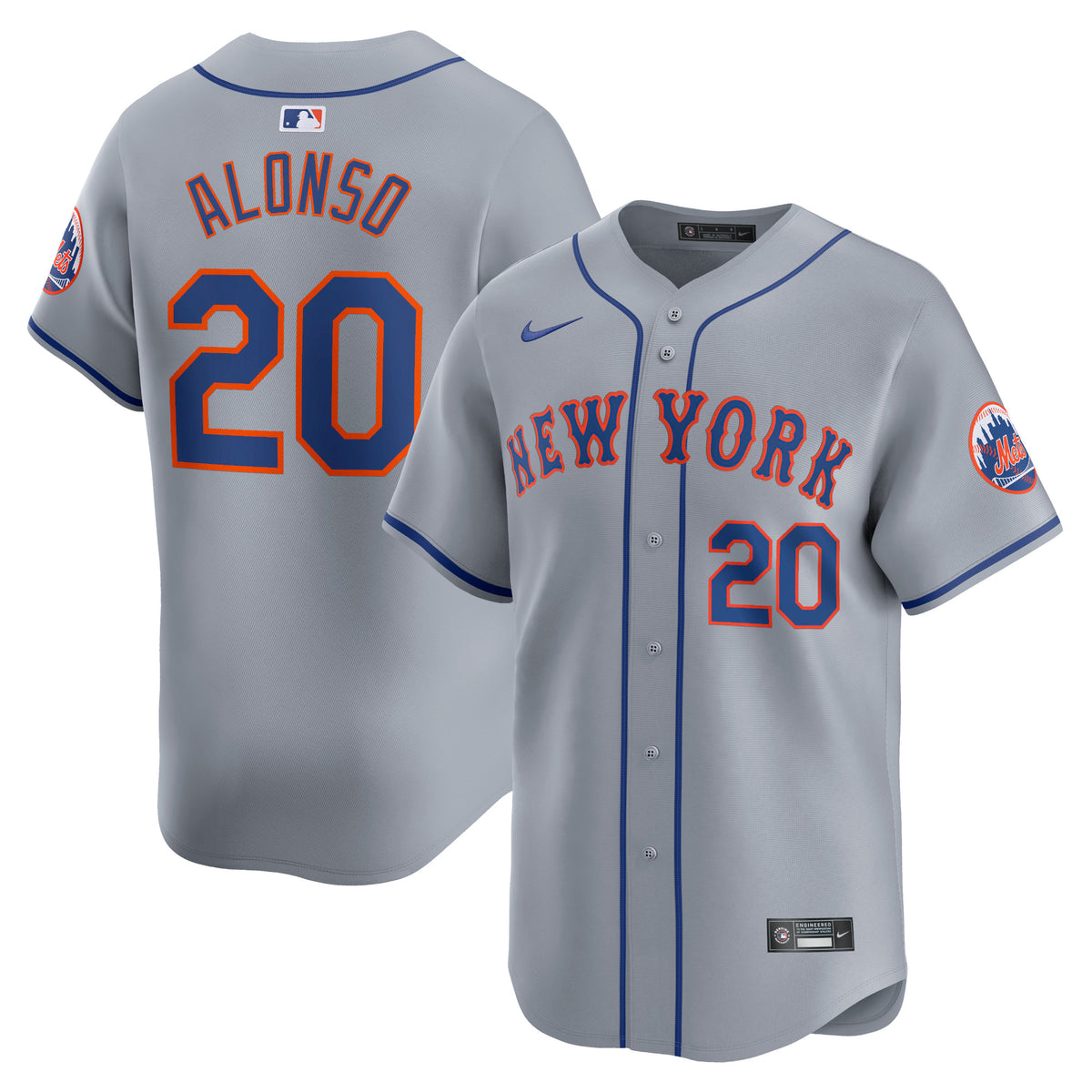 Pete Alonso New York Mets Nike Away Limited Player Jersey Gray