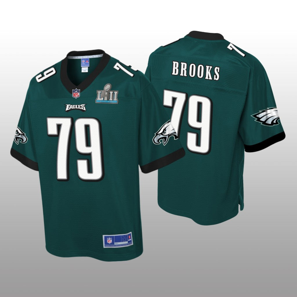 Philadelphia Eagles #79 Green Brandon Brooks Pro Line Jersey Youth