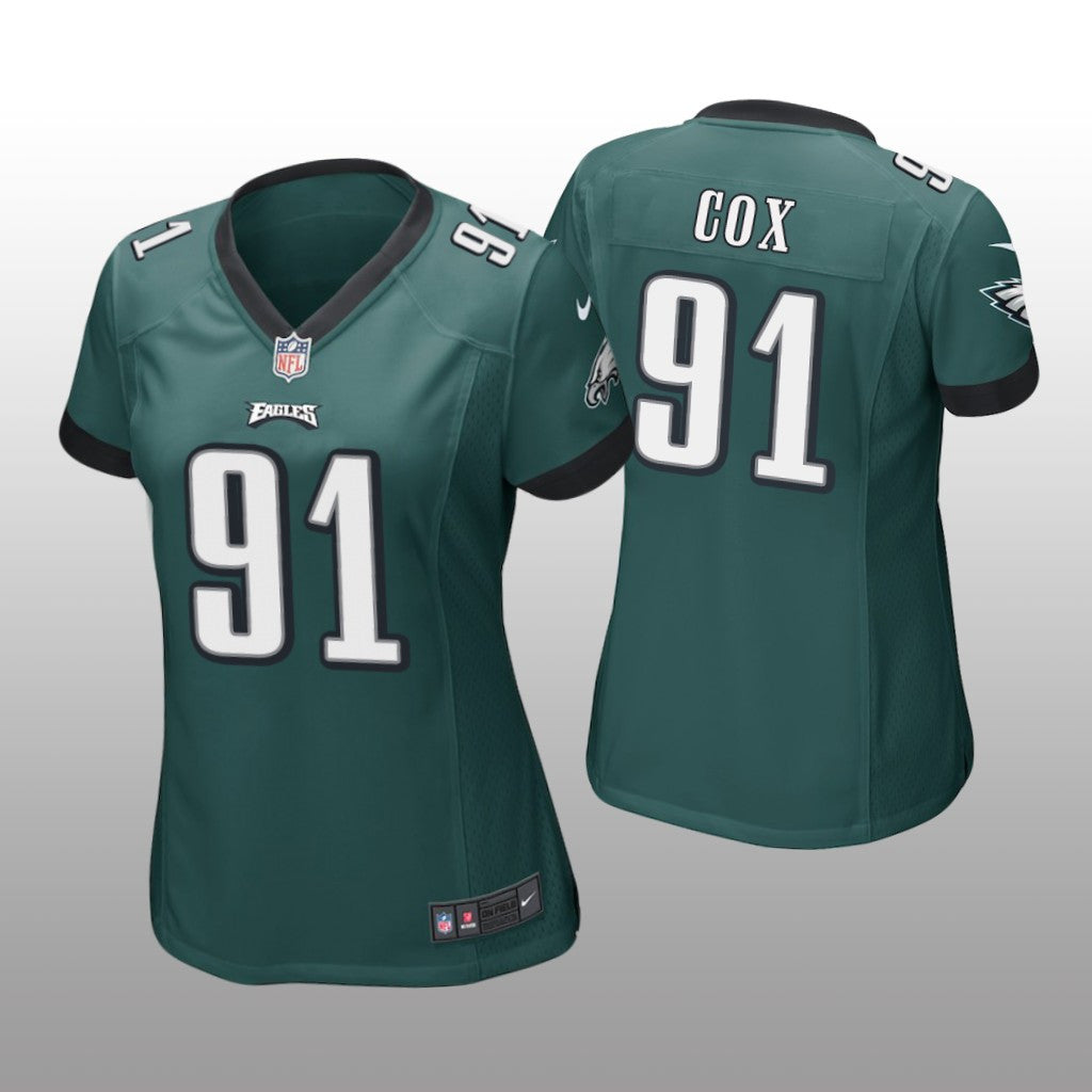 Philadelphia Eagles #91 Green Fletcher Cox Game Jersey Women