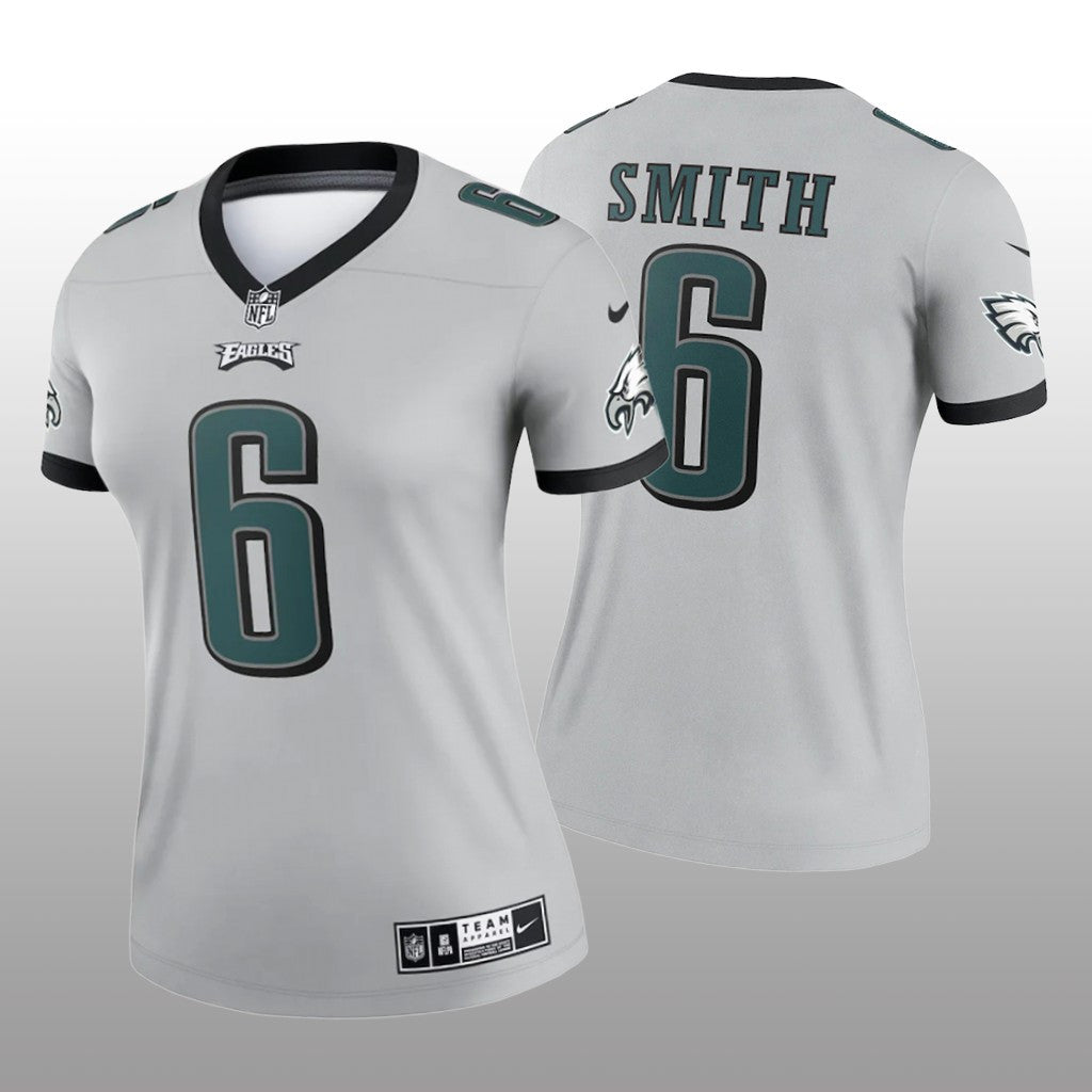 Philadelphia Eagles DeVonta Smith Silver Jersey Inverted Legend Women's