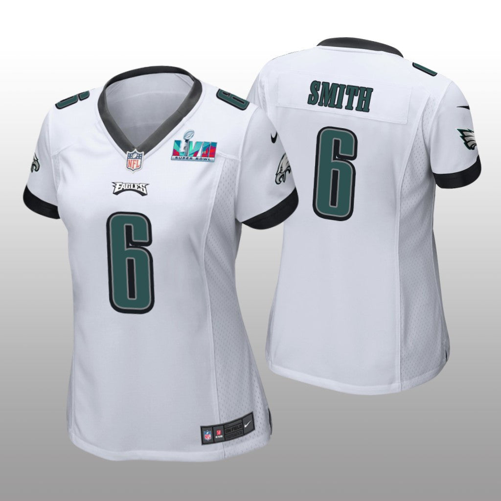 Philadelphia Eagles DeVonta Smith White Game Jersey Super Bowl LVII Women's