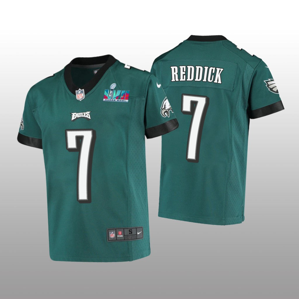 Philadelphia Eagles Haason Reddick Midnight Green Game Jersey Super Bowl LVII Youth