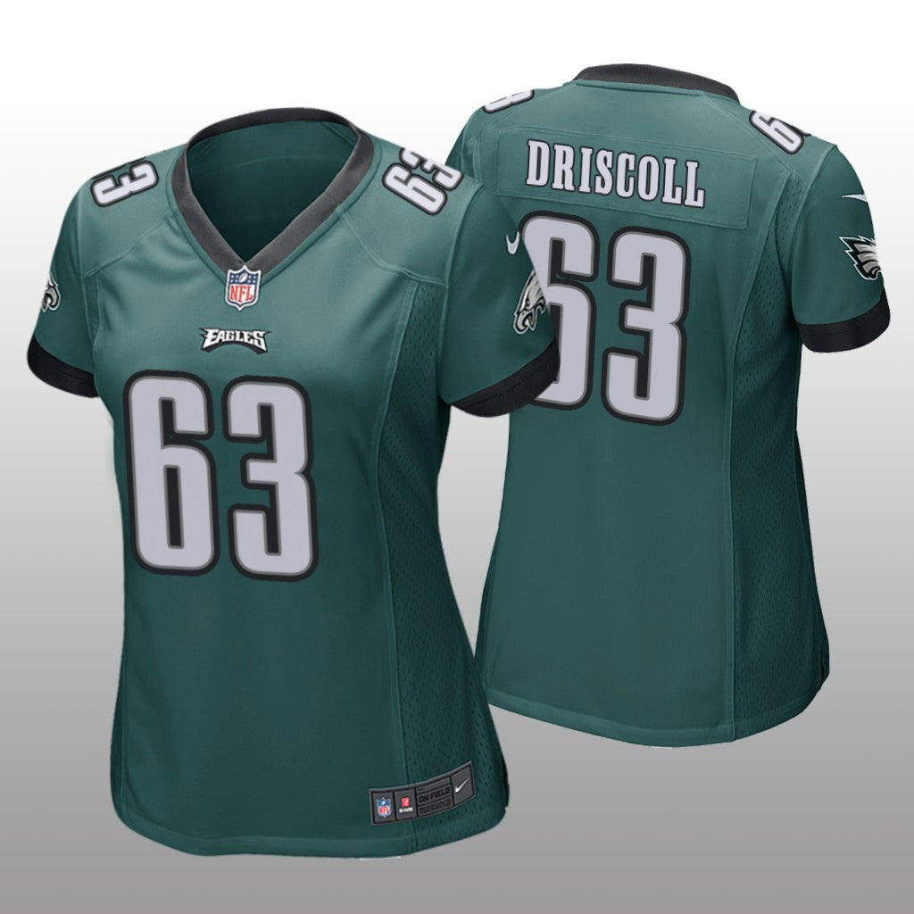 Philadelphia Eagles Jack Driscoll Green Jersey Game Women's