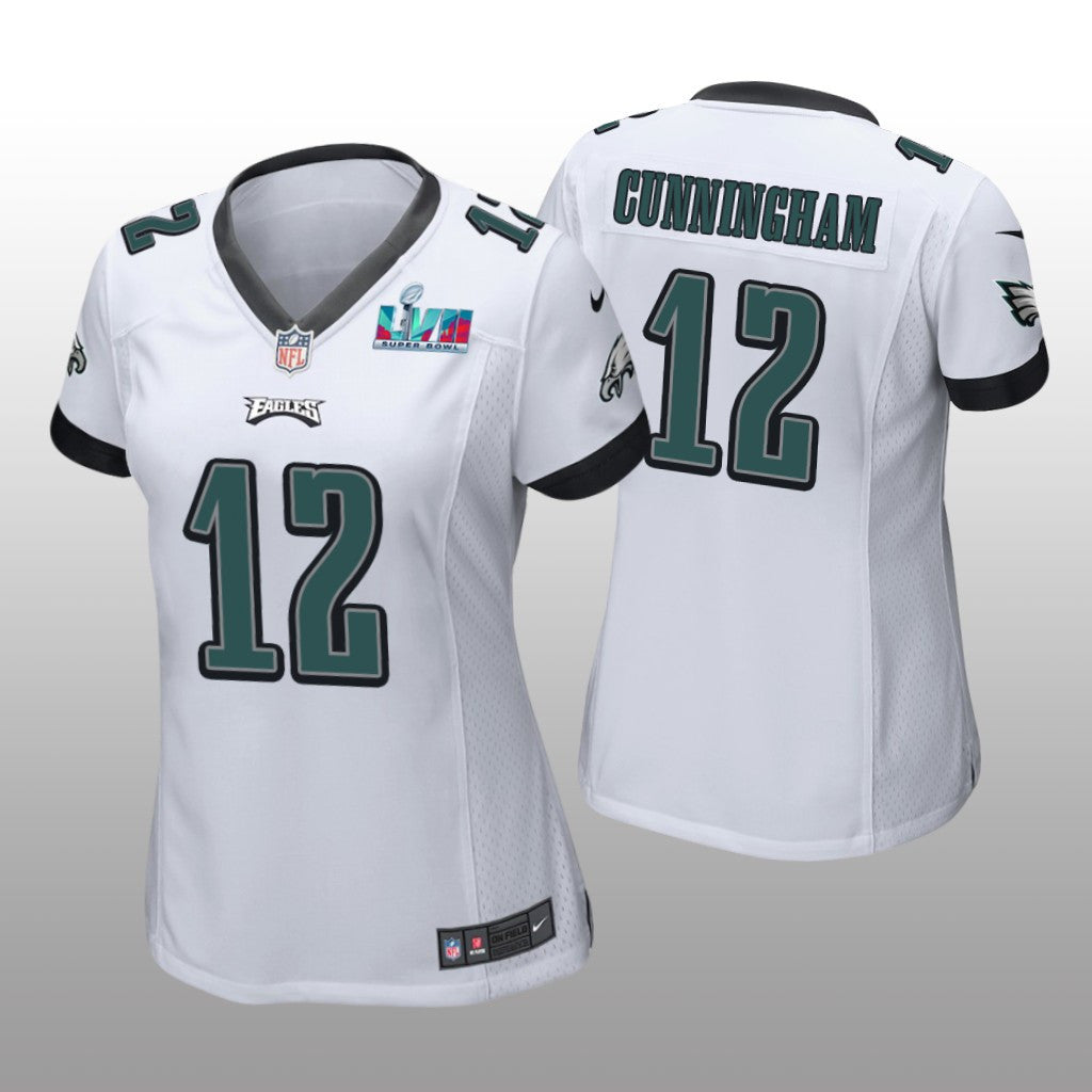 Philadelphia Eagles Randall Cunningham White Game Jersey Super Bowl LVII Women's
