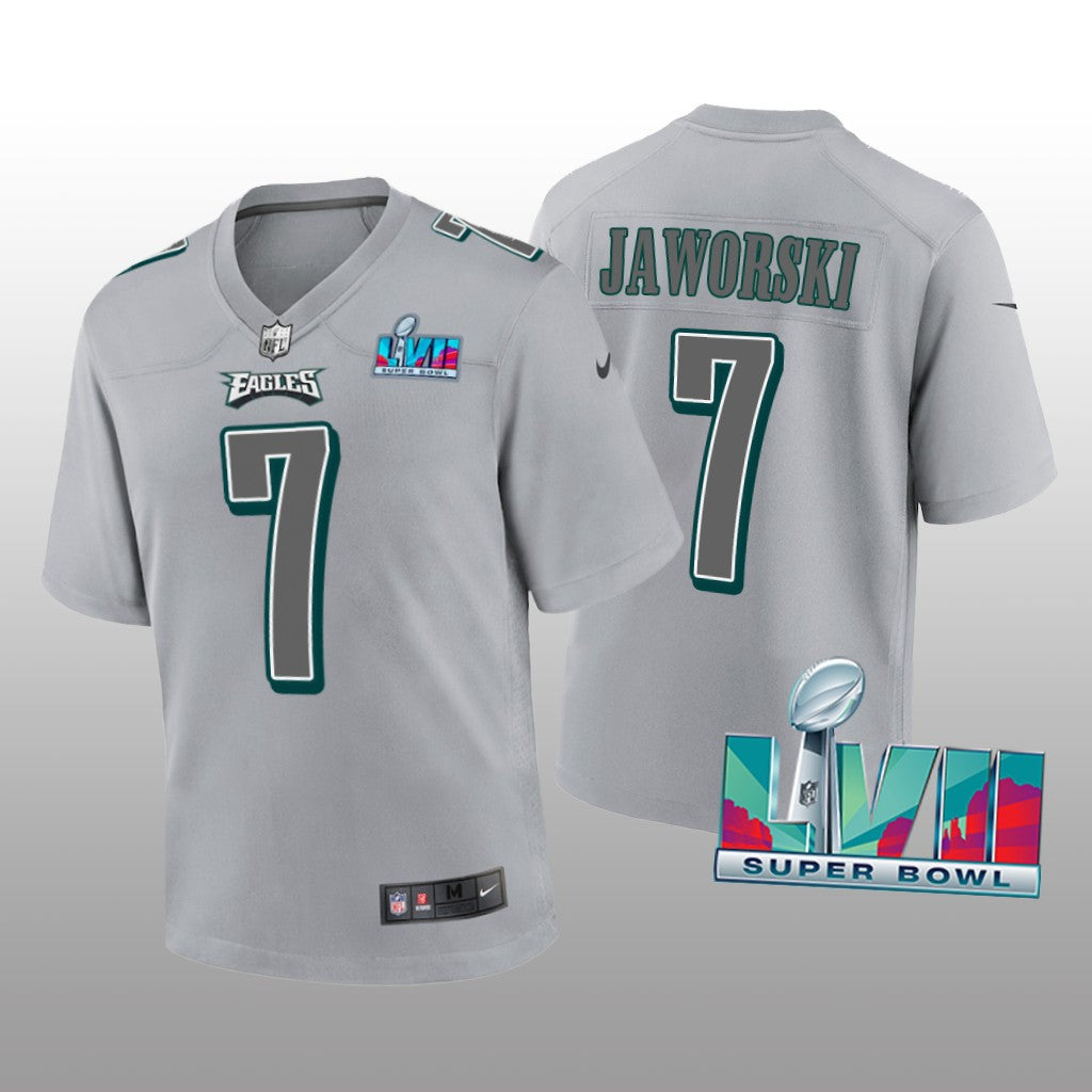 Philadelphia Eagles Ron Jaworski Gray Atmosphere Jersey Super Bowl LVII Youth