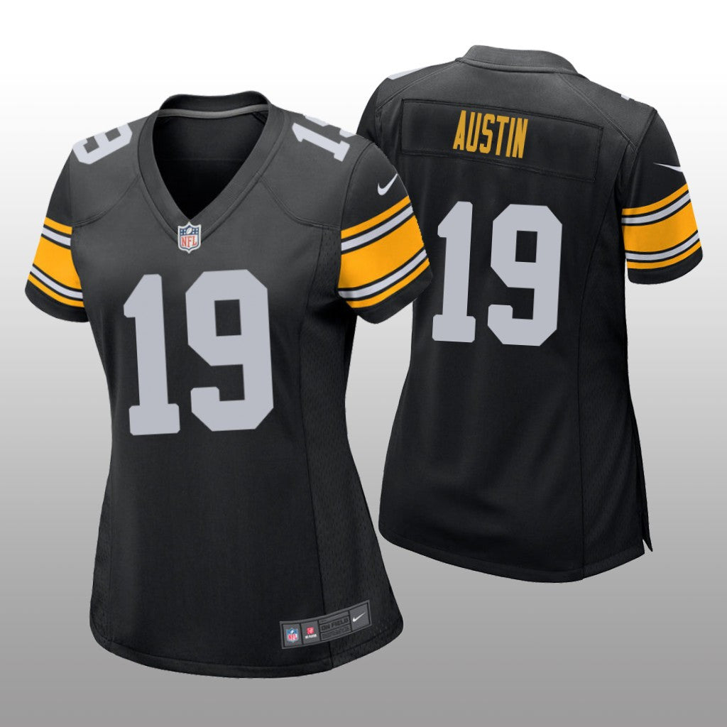 Pittsburgh Steelers Calvin Austin Black Jersey Game Women's