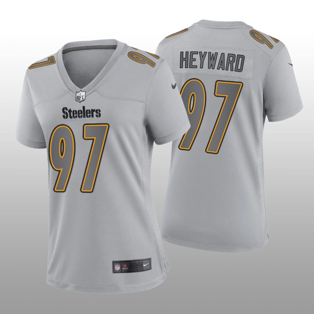 Pittsburgh Steelers Cameron Heyward Gray Jersey Atmosphere Fashion Game Women's