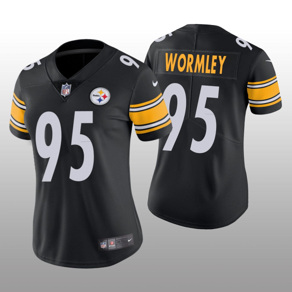 Pittsburgh Steelers Chris Wormley Black Jersey Vapor Limited Women's