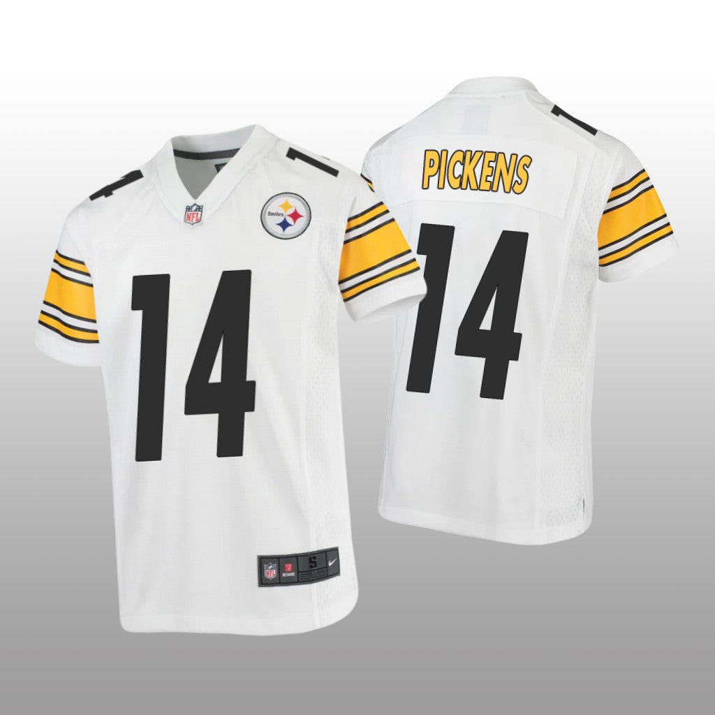 Pittsburgh Steelers George Pickens White Jersey Game Youth