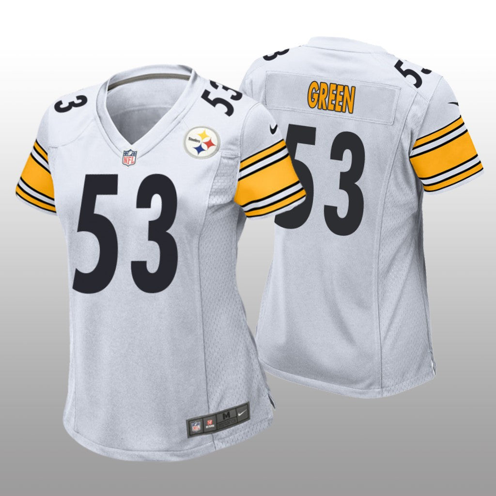 Pittsburgh Steelers Kendrick Green White Jersey Game Women's