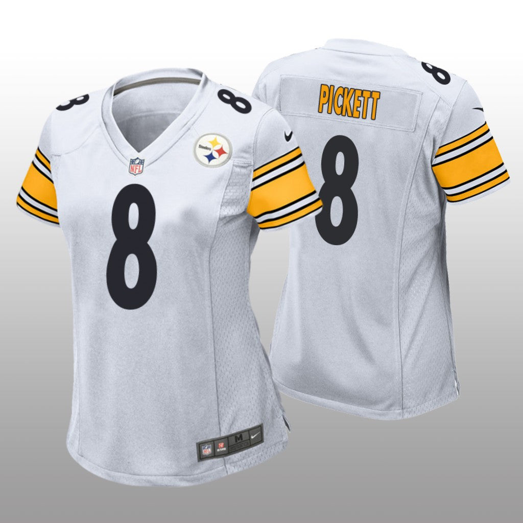 Pittsburgh Steelers Kenny Pickett White Jersey Game Women's