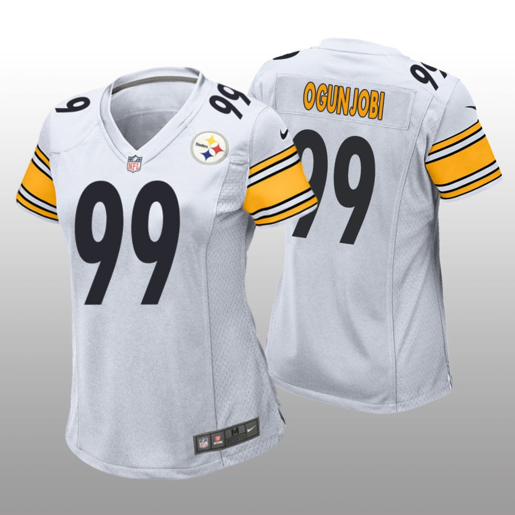 Pittsburgh Steelers Larry Ogunjobi White Jersey Game Women's