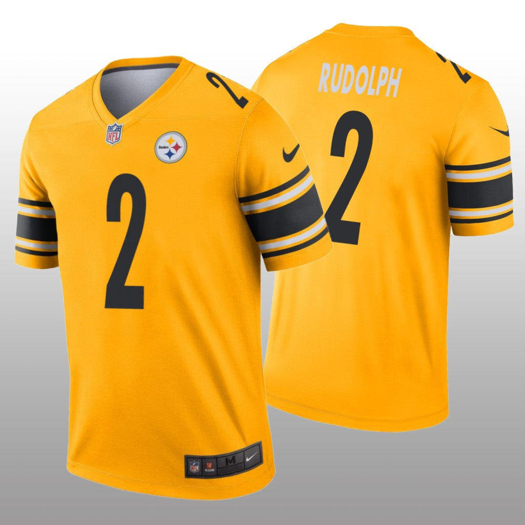 Pittsburgh Steelers Mason Rudolph Gold Jersey Inverted Legend Men's