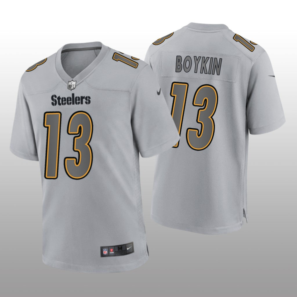 Pittsburgh Steelers Miles Boykin Gray Jersey Atmosphere Fashion Game Men's