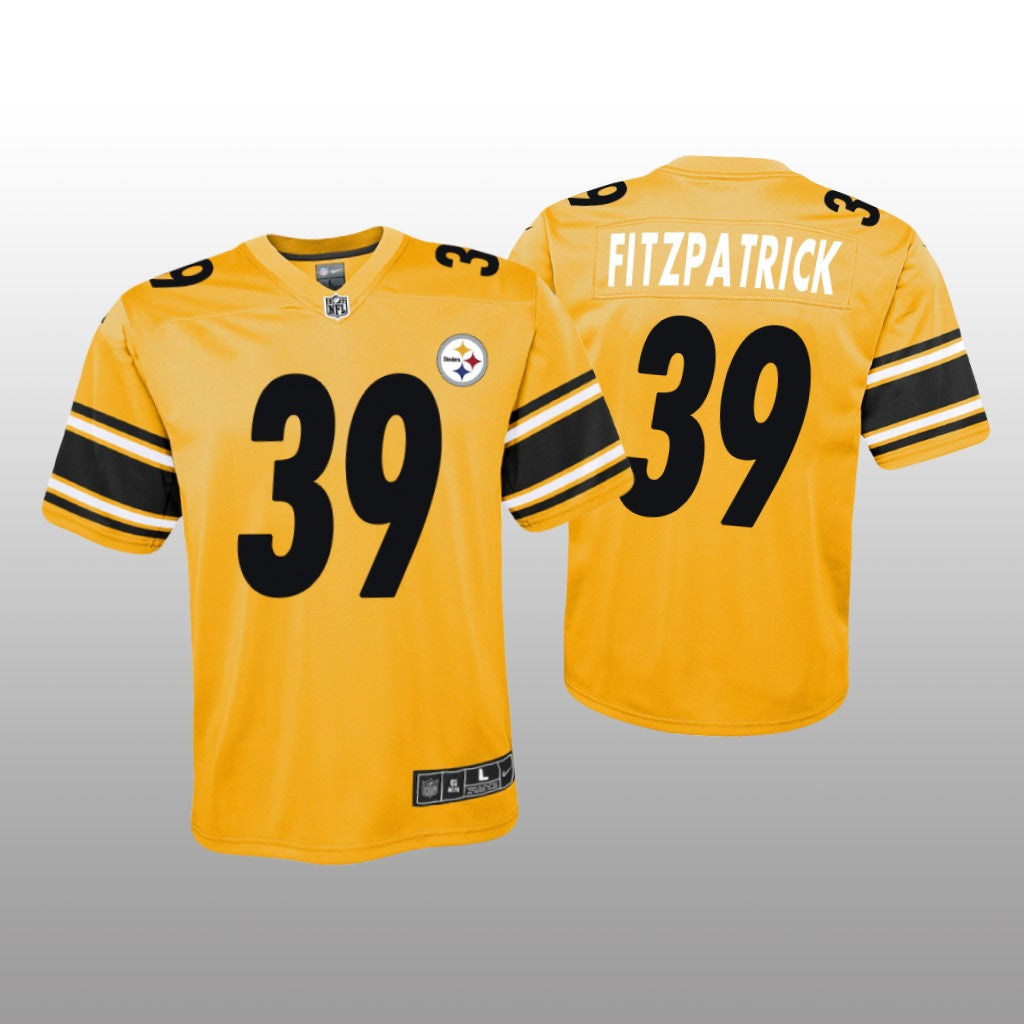 Pittsburgh Steelers Minkah Fitzpatrick Gold Jersey Inverted Game Youth