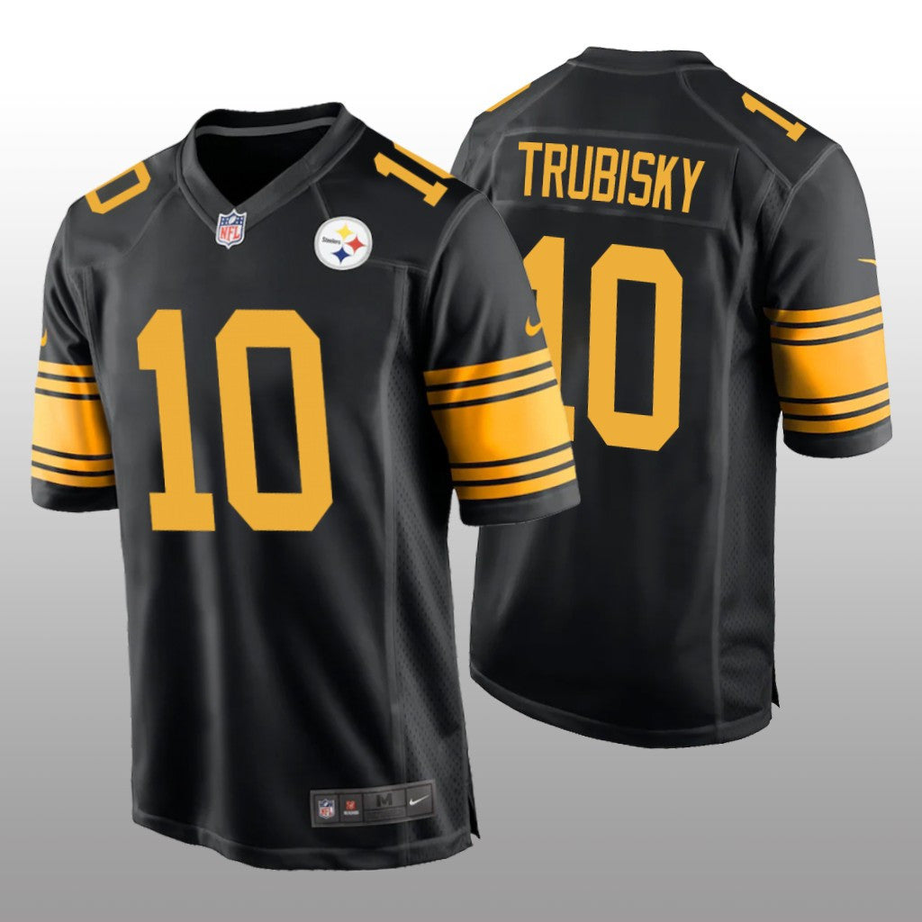 Pittsburgh Steelers Mitchell Trubisky Black Jersey Alternate Game Men's