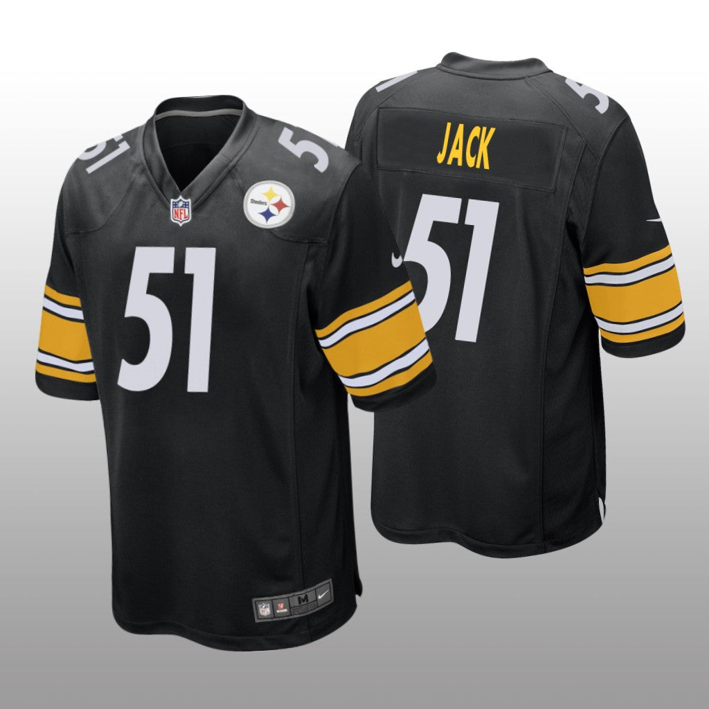 Pittsburgh Steelers Myles Jack Black Jersey Game Men's