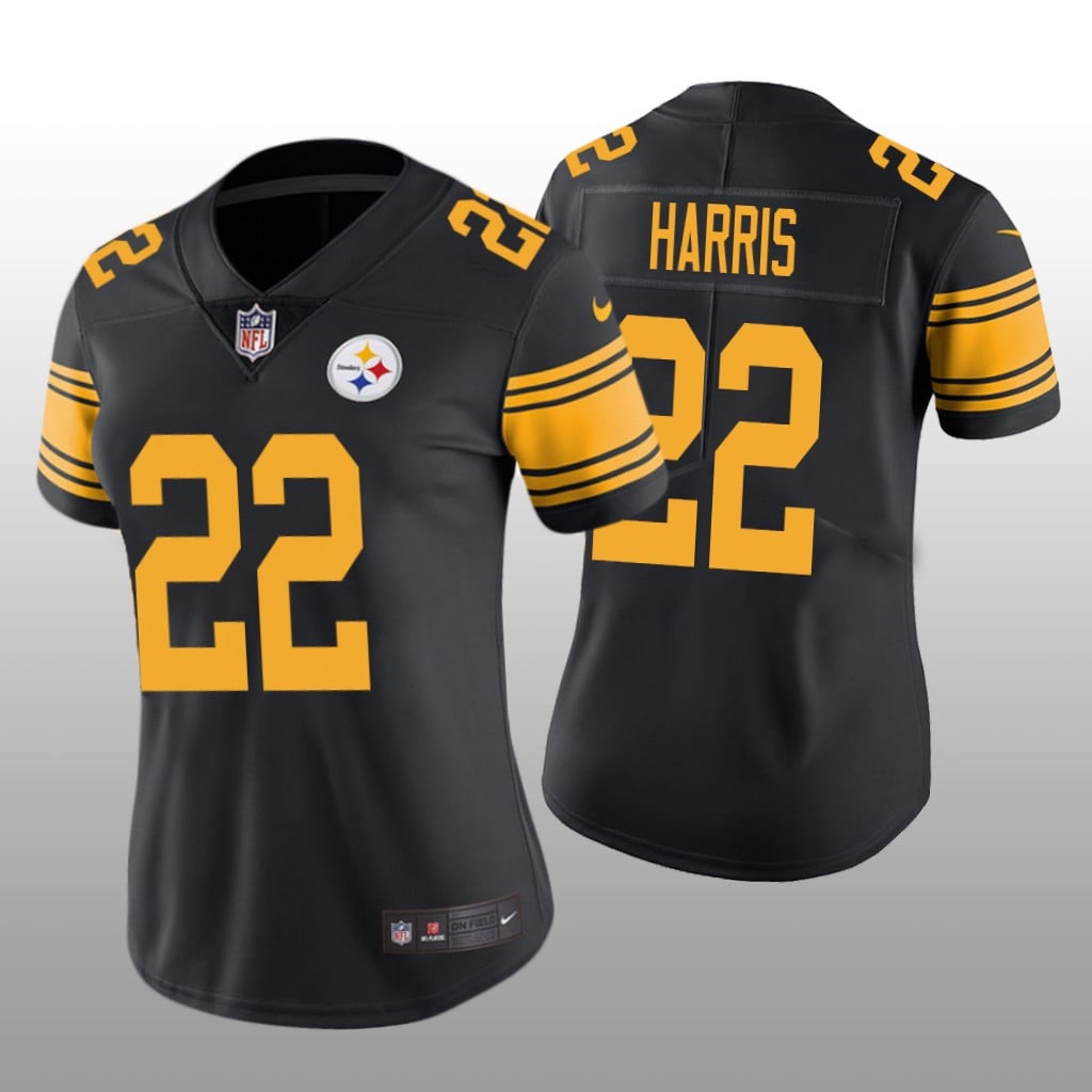 Pittsburgh Steelers Najee Harris Black Jersey Color Rush Limited Women's