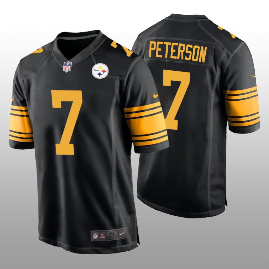 Pittsburgh Steelers Patrick Peterson Black Jersey Alternate Game Men's