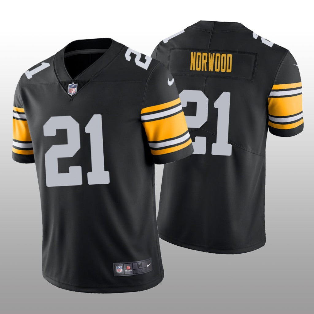 Pittsburgh Steelers Tre Norwood Black Jersey Vapor Limited Men's