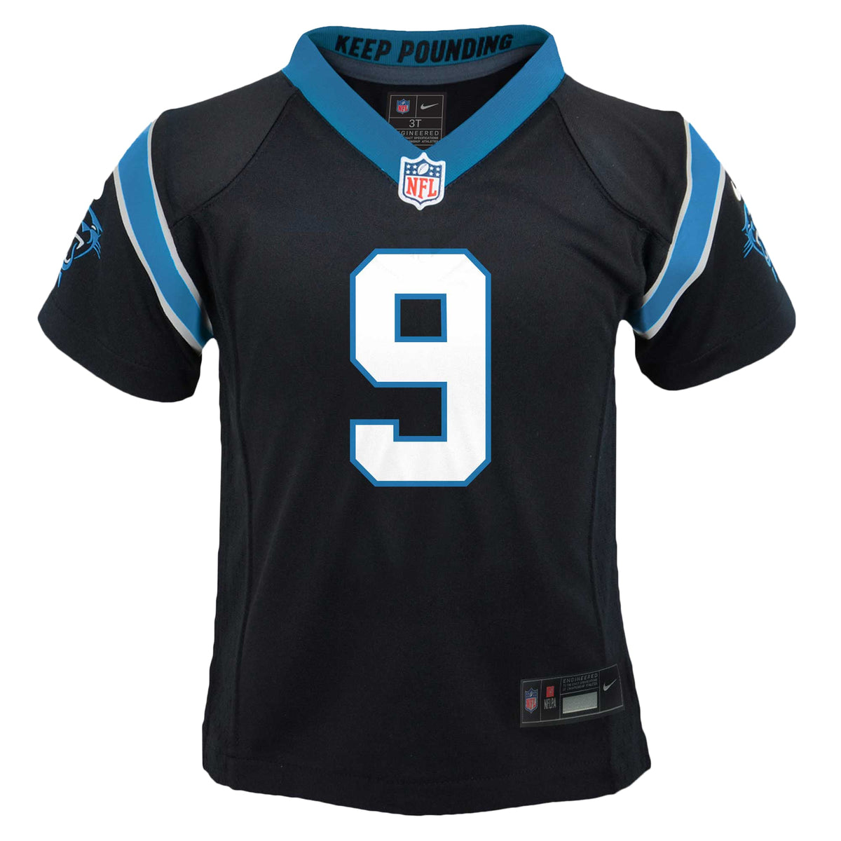 Preschool Carolina Panthers Bryce Young Nike Black Player Game Jersey