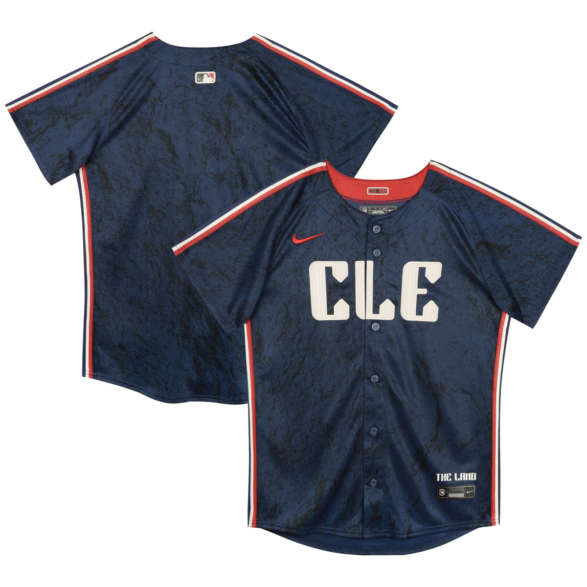Preschool Cleveland Guardians Nike Navy City Connect Jersey