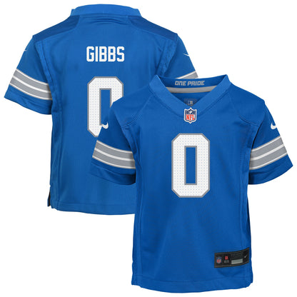 Preschool Detroit Lions Jahmyr Gibbs Nike Blue Team Player Game Jersey