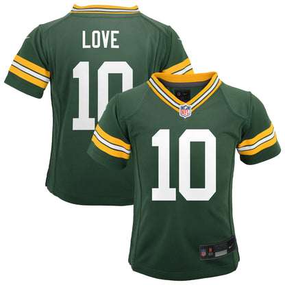 Preschool Green Bay Packers Jordan Love Nike Green Team Player Game Jersey