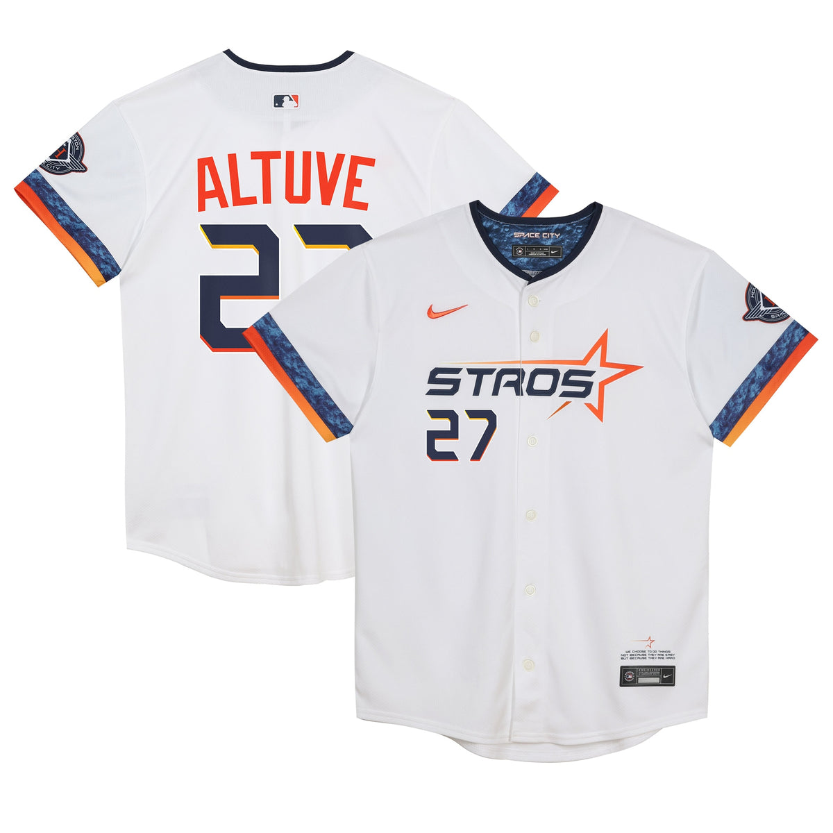 Preschool Houston Astros Jose Altuve Nike White 2025 City Connect Limited Player Jersey