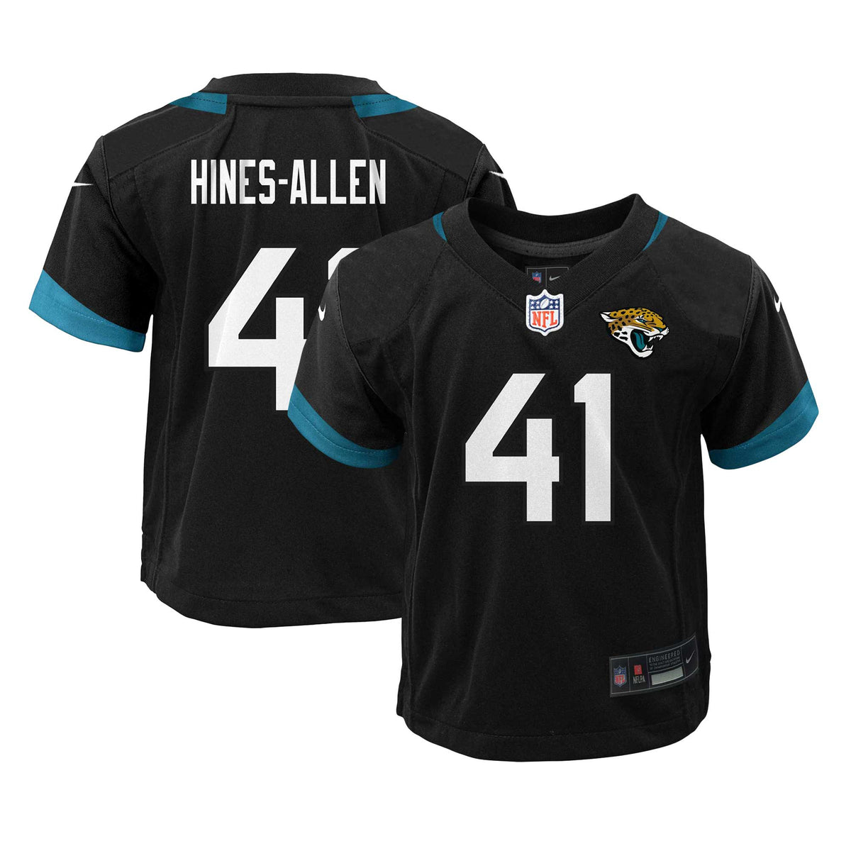 Preschool Jacksonville Jaguars Josh Hines-Allen Nike Black Alternate Player Game Jersey