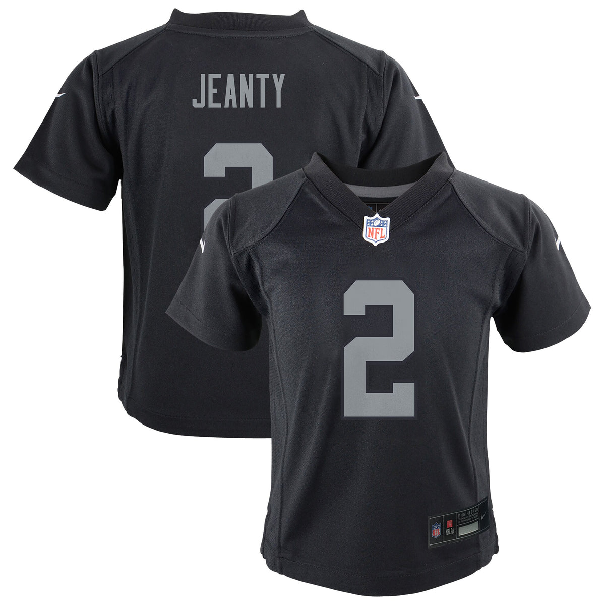 Preschool Las Vegas Raiders Ashton Jeanty Nike Black Team Player Game Jersey