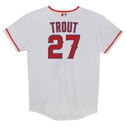 Preschool Los Angeles Angels Mike Trout Nike White Home Replica Player Jersey