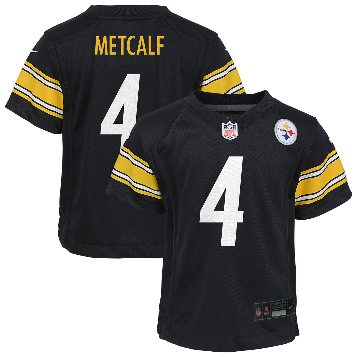 Preschool Pittsburgh Steelers D.K. Metcalf Nike Black Team Game Jersey