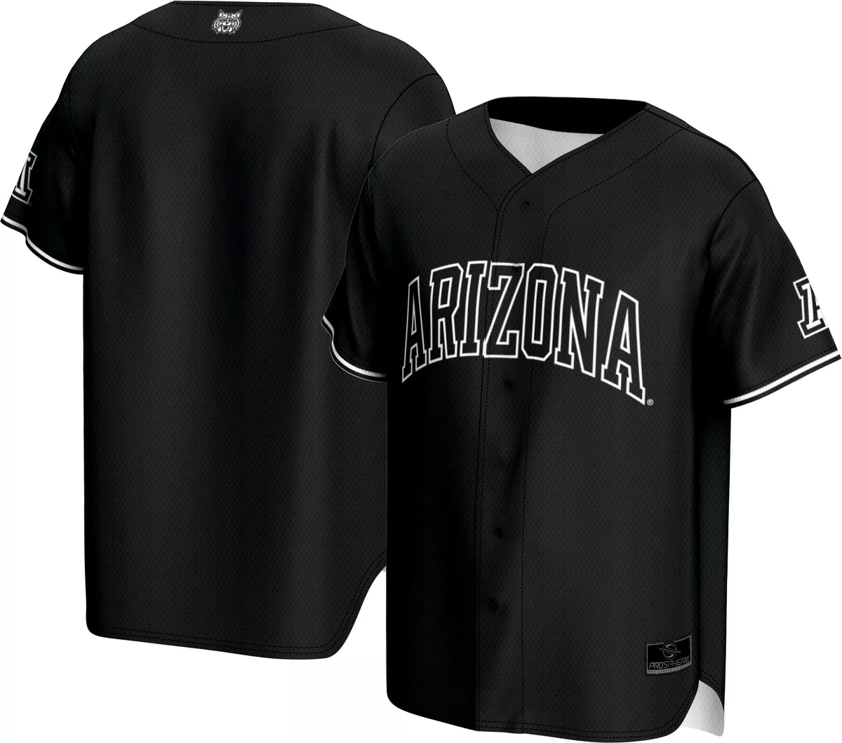 ProSphere Adult Arizona Wildcats Black Baseball Jersey