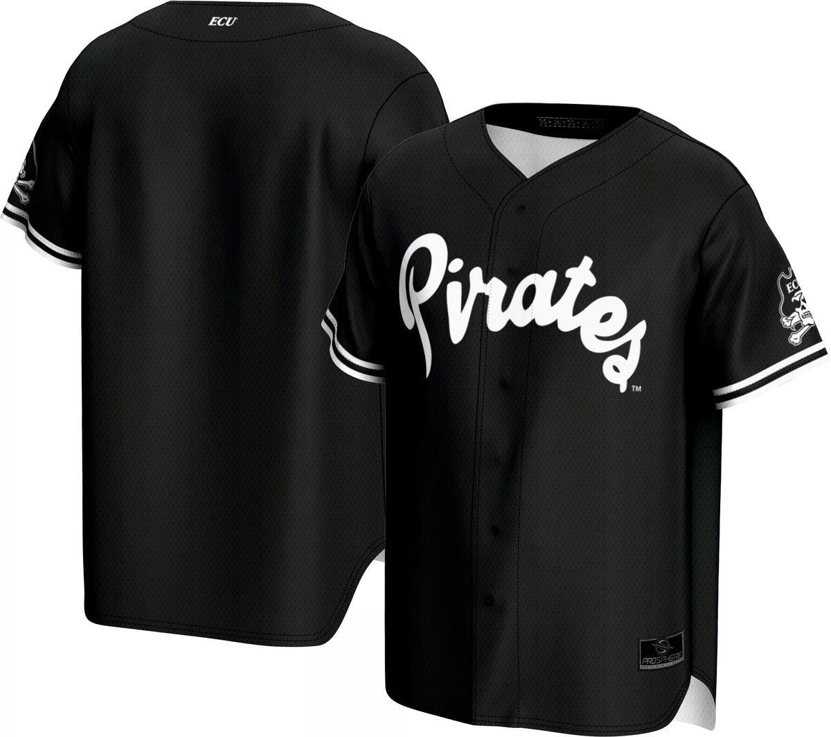 ProSphere Adult East Carolina Pirates Black Baseball Jersey