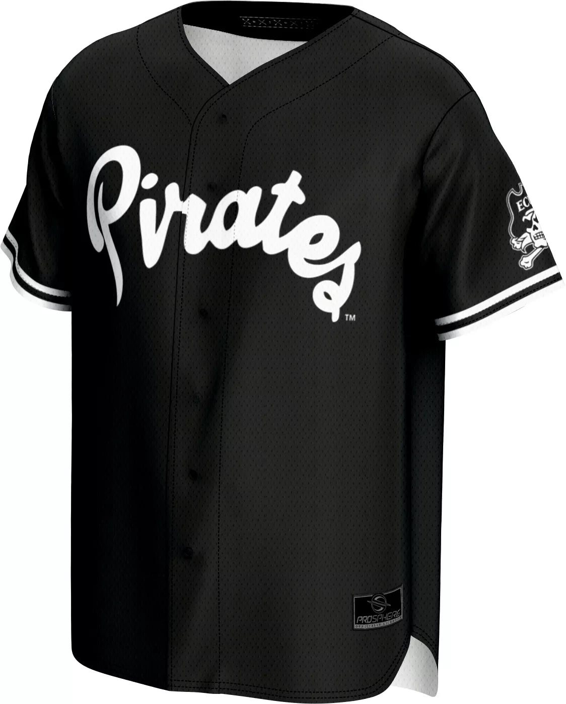 ProSphere Adult East Carolina Pirates Black Baseball Jersey