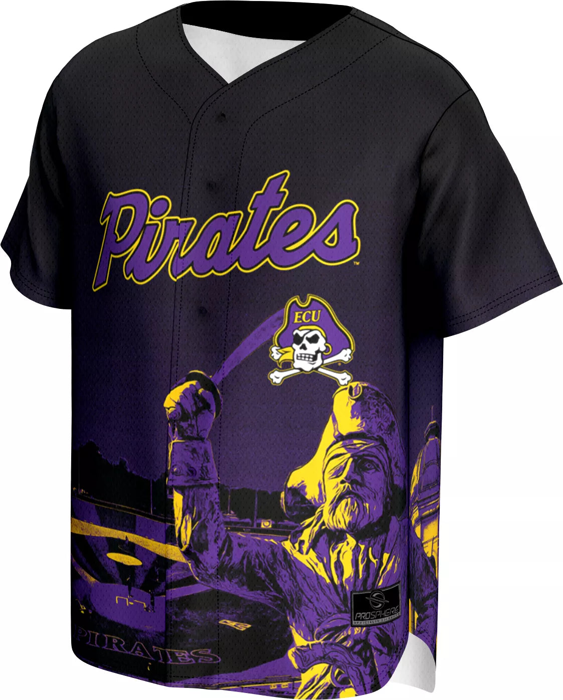 ProSphere Adult East Carolina Pirates Campus Local Purple Baseball Jersey