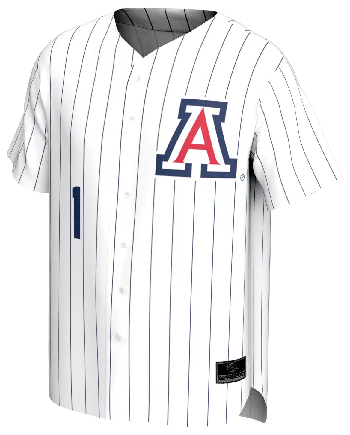 ProSphere Men's Arizona Wildcats White Pinstripe Baseball Jersey
