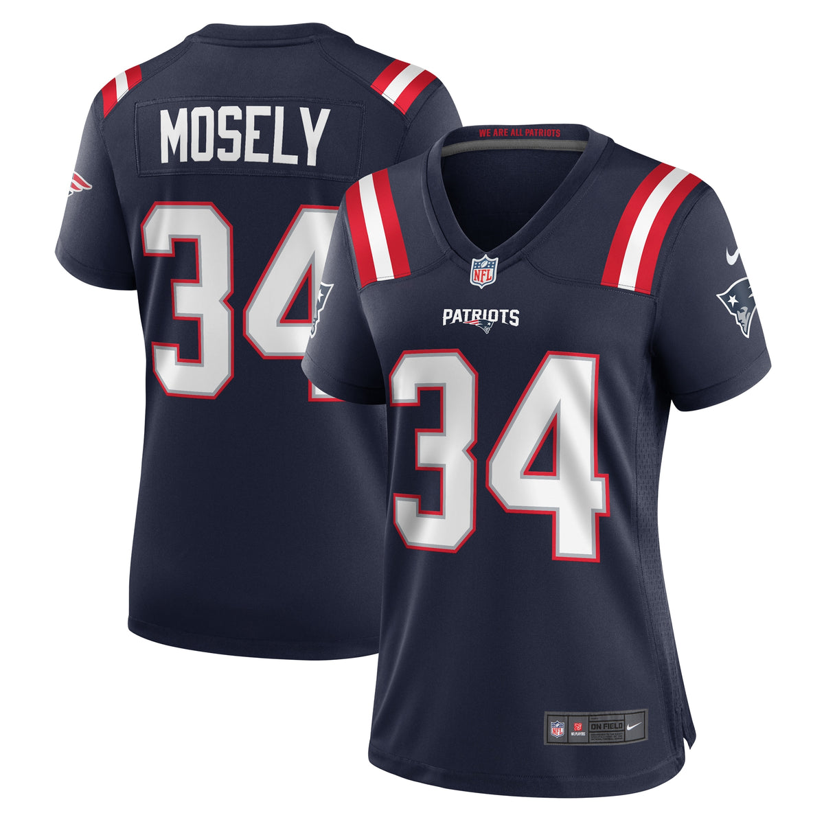Quandre Mosely New England Patriots Nike Women's Home Game Player Jersey Navy