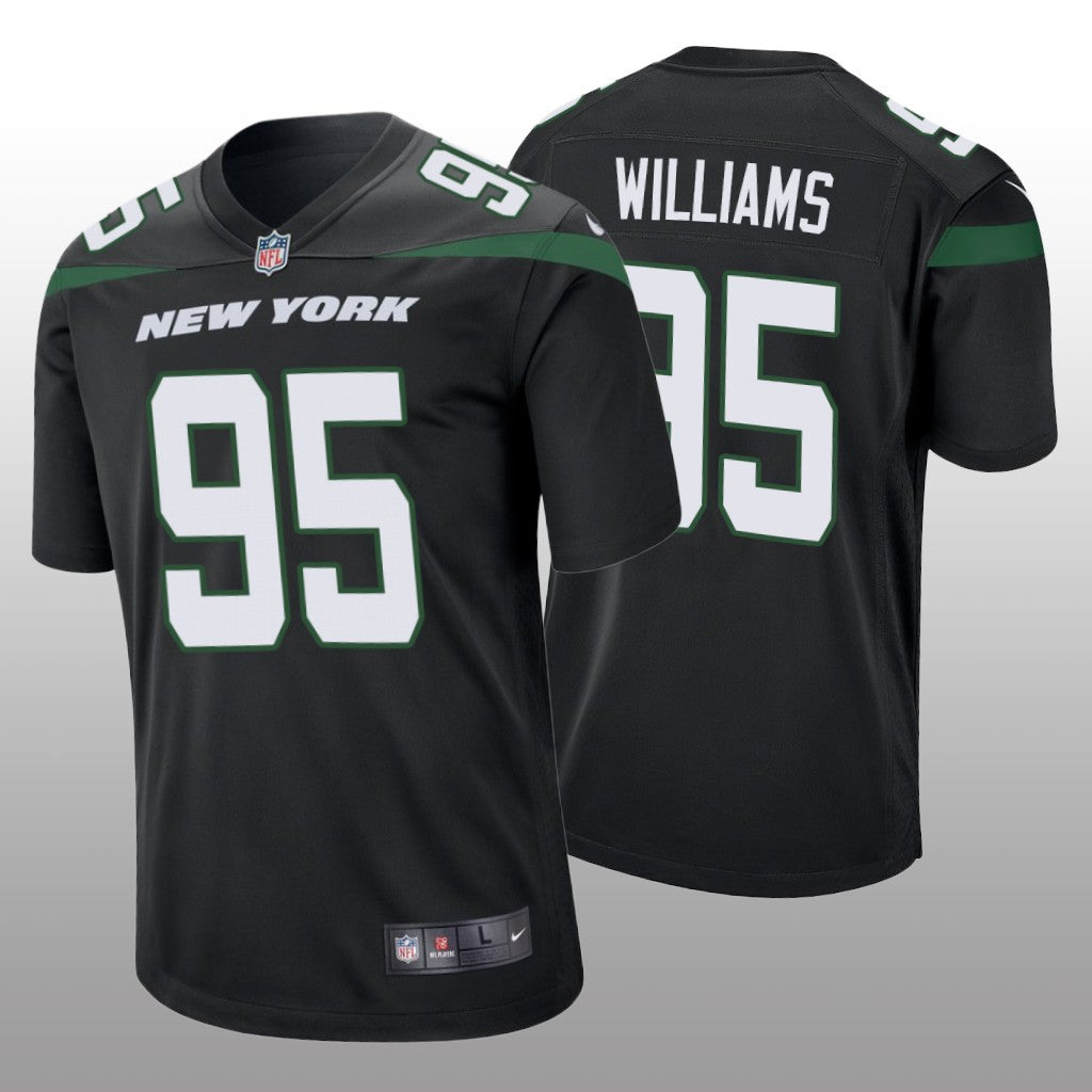 Quinnen Williams New York Jets Black Draft Game Jersey
