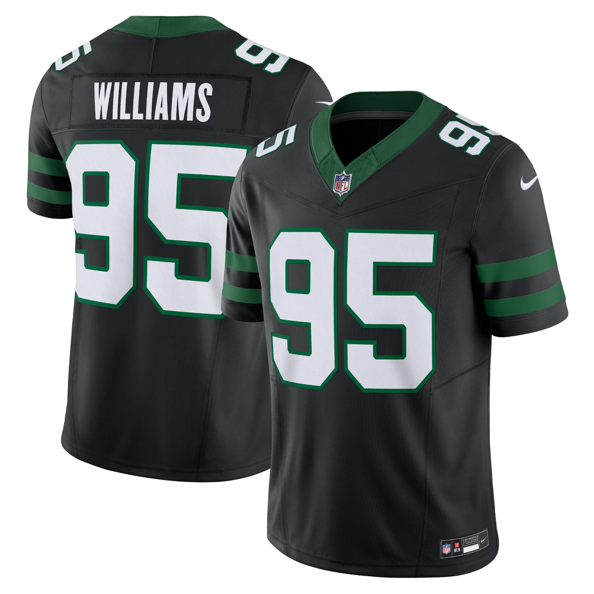 Quinnen Williams New York Jets Nike Alternate Vapor F.U.S.E. Limited Jersey Legacy Black