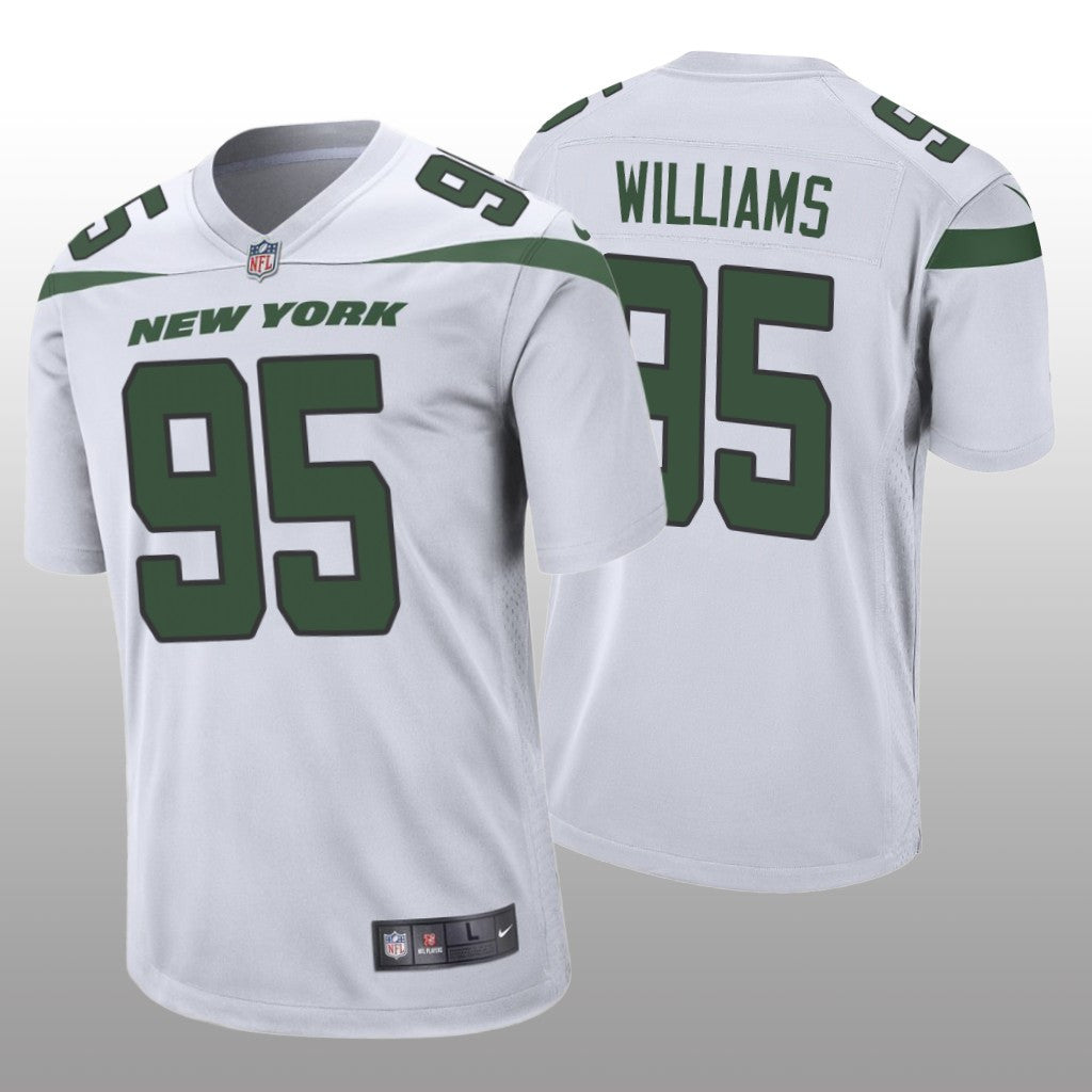 Quinnen Williams New York Jets White Draft Game Jersey
