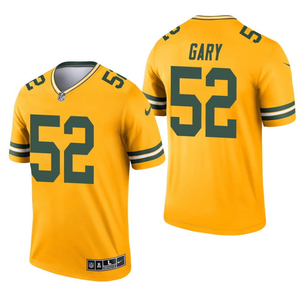 Rashan Gary Green Bay Packers Gold Jersey Inverted Legend Men's