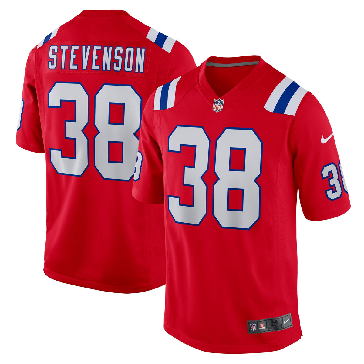Rhamondre Stevenson New England Patriots Nike Alternate Game Player Jersey Red