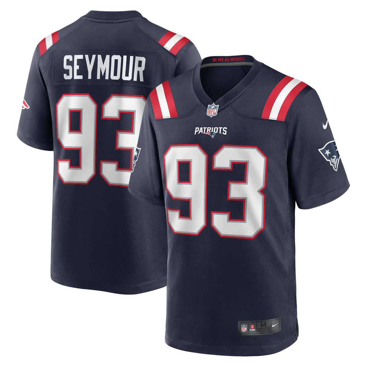 Richard Seymour New England Patriots Nike Retired Player Game Jersey Navy