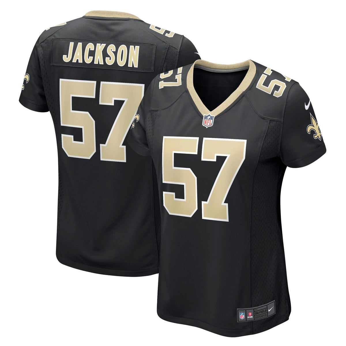 Rickey Jackson New Orleans Saints Nike Women's Retired Player Jersey Black