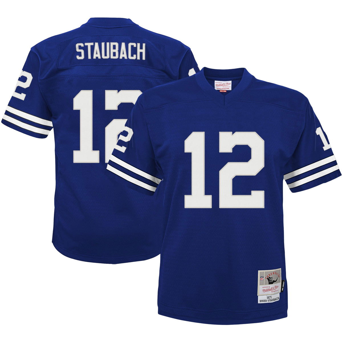 Roger Staubach Dallas Cowboys Mitchell Ness Preschool 1971 Retired Player Legacy Jersey Navy
