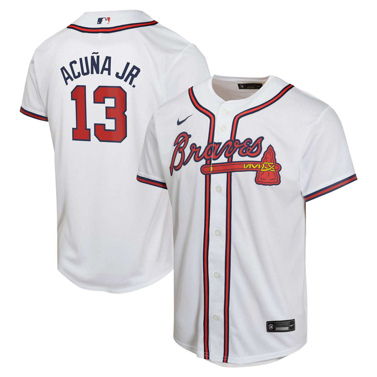 Ronald Acuí±a Jr. Atlanta Braves Nike Youth Home Game Player Jersey White