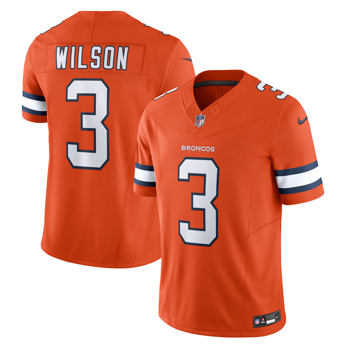 Russell Wilson Denver Broncos Nike Vapor F.U.S.E. Limited Jersey Orange