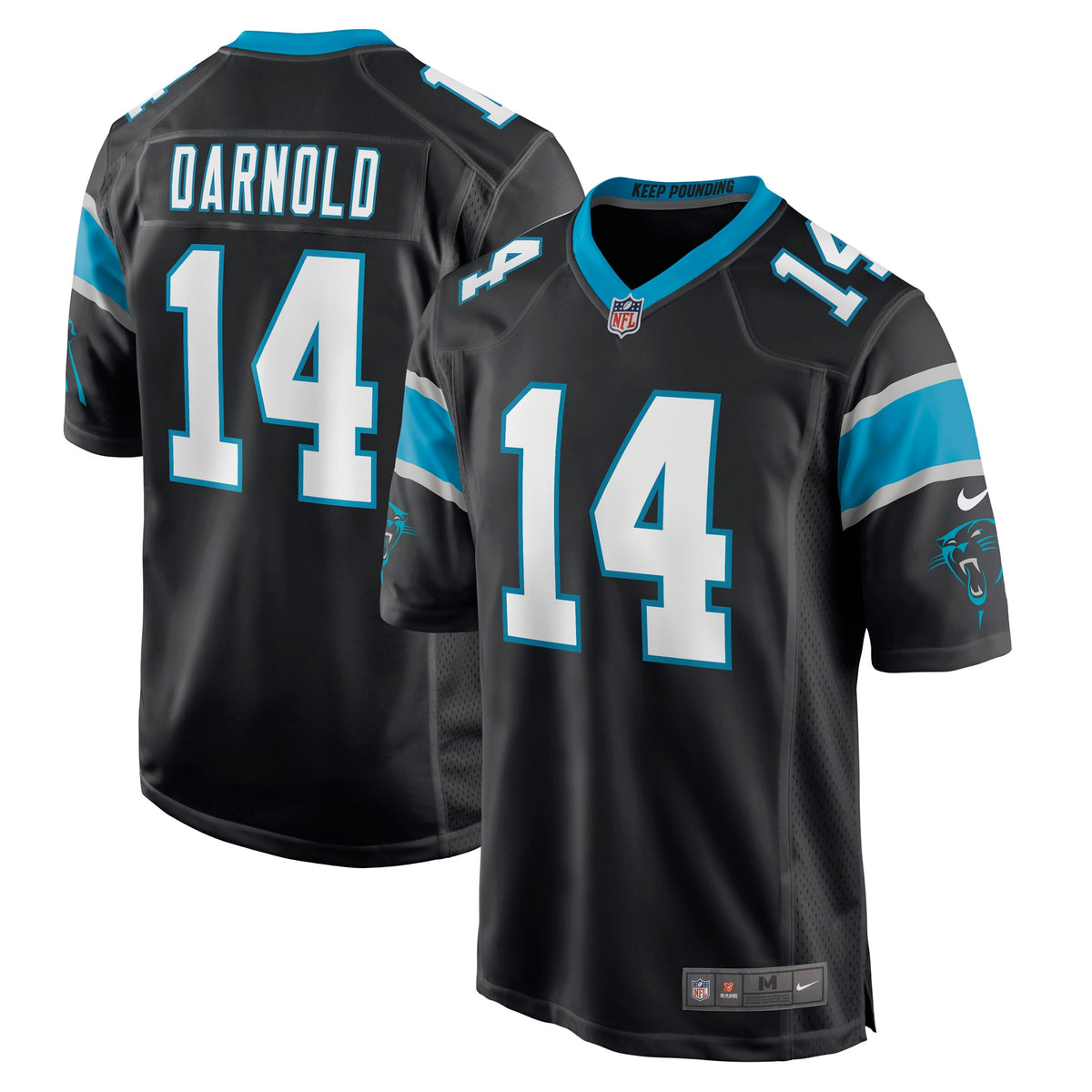Sam Darnold Carolina Panthers Nike Game Player Jersey Black
